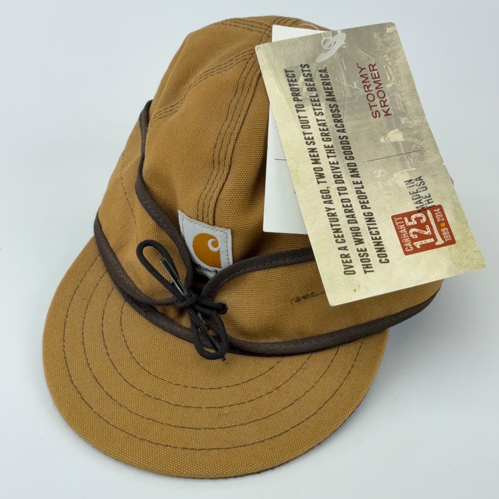 Carhartt x Stormy Kromer 125th Anniversary Brown Duck Cap Hat 7 1/8 NWT NOS USA